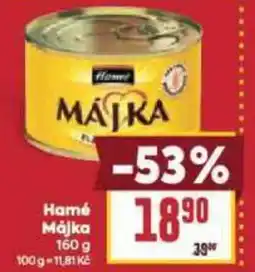 Billa Hamé Májka nabídka