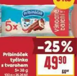 Billa Pribináček tyčinka s tvarohem nabídka