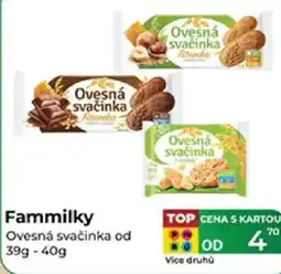 Tamda Foods Fammilky Ovesná svačinka nabídka
