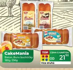 Tamda Foods CakeMania Baton, Buns buchtičky nabídka