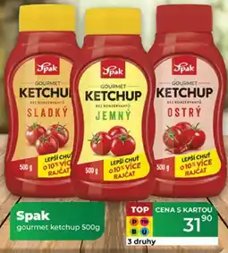 Tamda Foods Spak gourmet ketchup nabídka