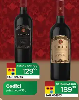 Tamda Foods Codici primitivo nabídka