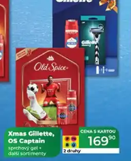 Tamda Foods Xmas Gillette, OS Captain sprchový gel + další sortimenty nabídka