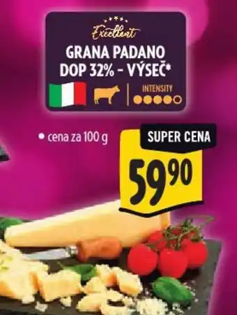 Albert Grana padano dop 32% - výseč nabídka