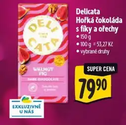 Albert Delicata Hořká čokoláda s fíky a ořechy nabídka