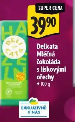 Albert Delicata Mléčná čokoláda s lískovými ořechy nabídka