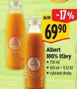 Albert Albert 100% šťávy nabídka