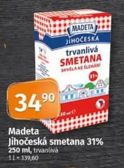 Coop MADETA Jihočeská smetana 31% nabídka