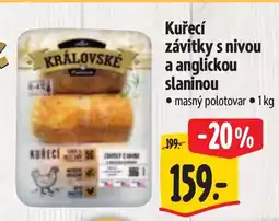 Albert Kuřecí závitky s nivou a anglickou slaninou nabídka