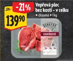 Albert Vepřová plec bez kosti - v celku nabídka