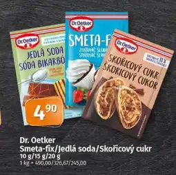 Coop DR. OETKER Smeta-fix/jedlá soda/skořicový cukr nabídka