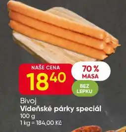 Hruška Vídeňské párky speciál nabídka
