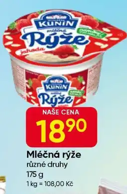 Hruška Mléčná rýže nabídka