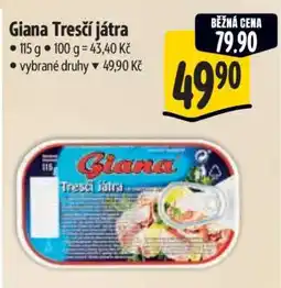 Albert Giana Tresčí játra • nabídka