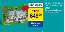 Tesco LEGO Minecraft 21280 Adventní kalendář nabídka