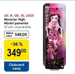 Tesco Monster High Módní panenka nabídka