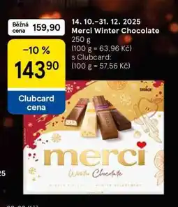 Tesco Merci Winter Chocolate nabídka