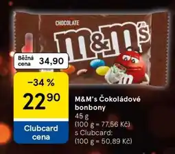 Tesco M&M's čokoládové bonbóny nabídka