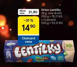 Tesco Orion Lentilky nabídka