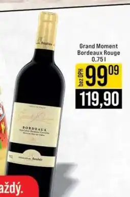 Jip Grand Moment Bordeaux Rouge 0,75 l nabídka