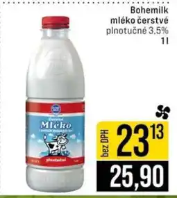Jip Bohemilk mléko čerstvé plnotučné 3,5% 1l nabídka