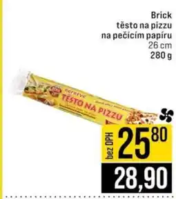 Jip Brick těsto na pizzu na pečícím papíru nabídka