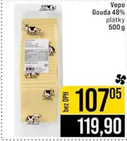 Jip Vepo Gouda 48% plátky 500 g nabídka
