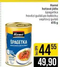 Jip HAMÉ Hotové jídlo nabídka