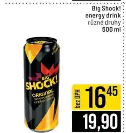 Jip Big Shock energy drink nabídka