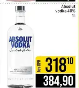 Jip Absolut vodka 40% 1l nabídka