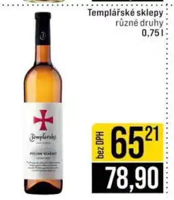 Jip Templářské sklepy nabídka