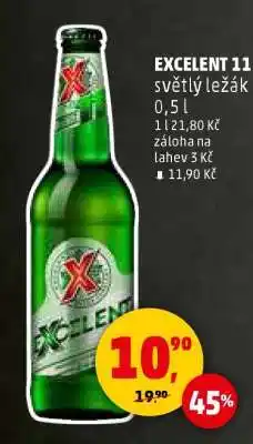 Penny Market EXCELENT 11 světlý ležák 0,5 l nabídka
