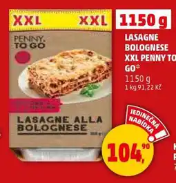 Penny Market LASAGNE BOLOGNESE XXL PENNY TO GO nabídka