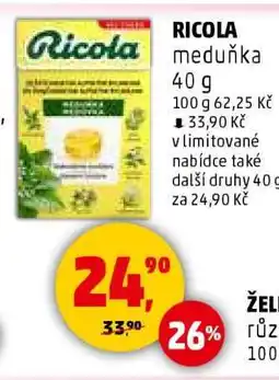 Penny Market RICOLA meduňka 40 g nabídka