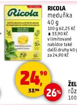 Penny Market RICOLA meduňka 40 g nabídka