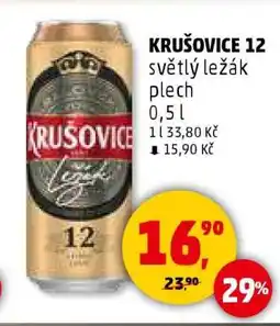 Penny Market KRUŠOVICE 12 světlý ležák plech nabídka