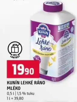 Terno KUNÍN LEHKÉ RÁNO MLÉKO nabídka