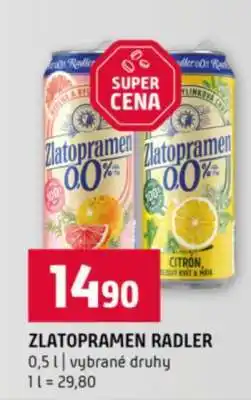 Terno Zlatopramen Radler nabídka