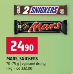 Terno MARS, SNICKERS nabídka