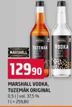 Terno MARSHALL VODKA, TUZEMÁK ORIGINAL nabídka