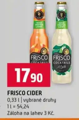 Terno Frisco Cider nabídka