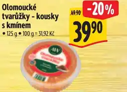 Albert Olomoucké tvarůžky - kousky s kmínem nabídka