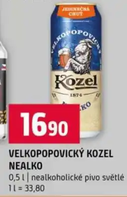 Terno Velkopopovický Kozel nealko nabídka