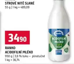 Terno RANKO ACIDOFILNÍ MLÉKO nabídka