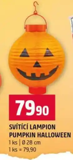Terno SVÍTÍCÍ LAMPION PUMPKIN HALLOWEEN nabídka