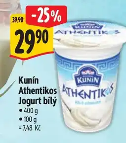 Albert Kunín Athentikos Jogurt bílý nabídka