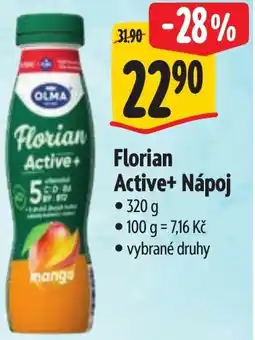 Albert Florian Active+ Nápoj nabídka