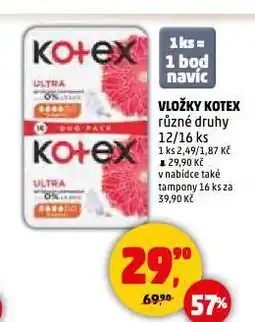 Penny Market Kotex vložky nabídka
