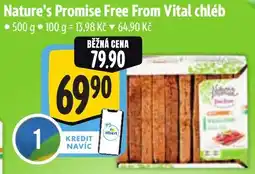 Albert Nature's Promise Free From Vital chléb nabídka