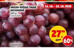 Penny Market Hrozny tmavé bezsemenné nabídka